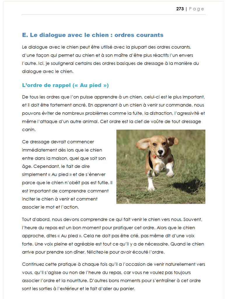 ordres courants